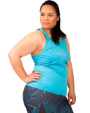 Action Back Tank | Plus Size Sports wear | Curvy Chic Sports